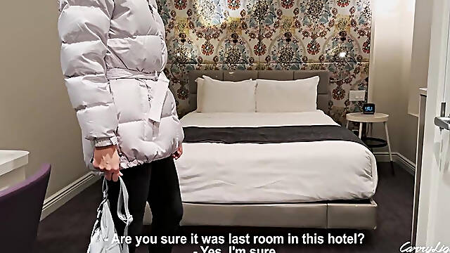 Stepmom And Stepson Share A Bed In A Hotel Room