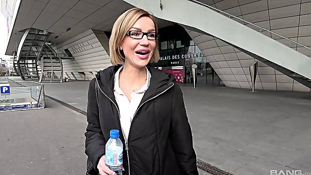 Random woman follows guy to his hotel room for merciless anal