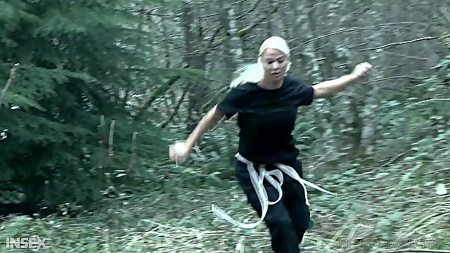 Extreme hardcore painful bondage for blonde MILF London River