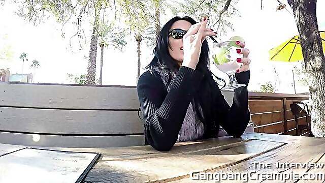 Gangbang Creampie featuring Anissa Kates upskirt smut