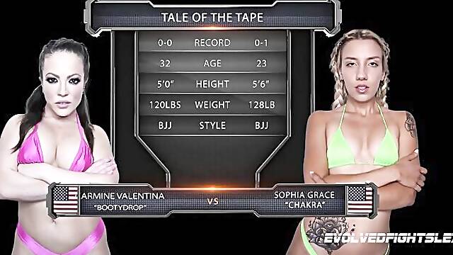 Energetic Carmen Valentina and Sophia Graces blonde smut