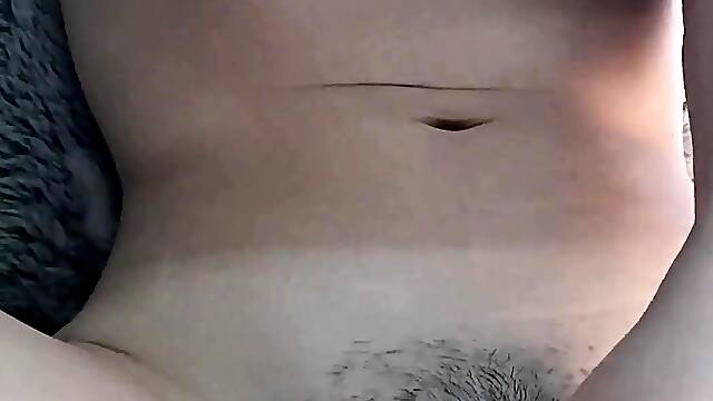 Close up funny cock jerking