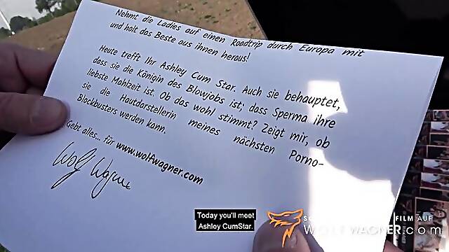Wolf Wagner Com featuring Ashley Cumstars gagging clip