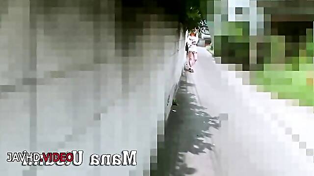 Mana Utsumi Pampers Him Orally, Then Rides to a Creampie