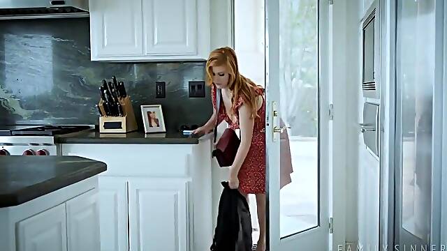 Red haired beauty with big tits and perky nipples, Penny Pax couldnt stop moaning from pleasure