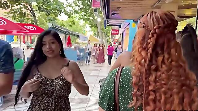 Redhead Marinas Madrid Cumshot Stroll