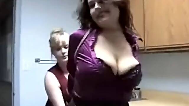 Sexy girl JJ Plush in black leather skirt gets dominated!