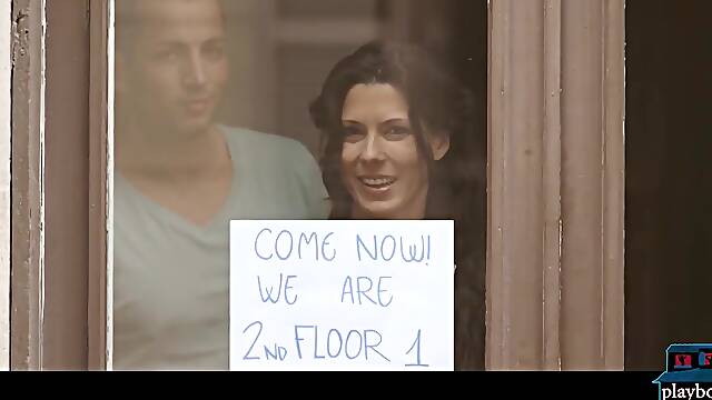 Couple invites voyeur MILF for a 3some