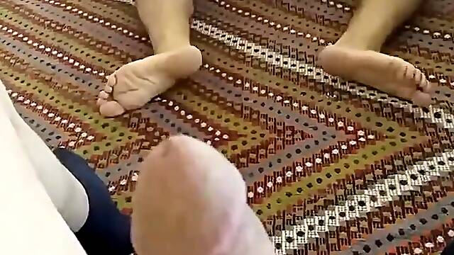 Hubby films mature wife and jerks