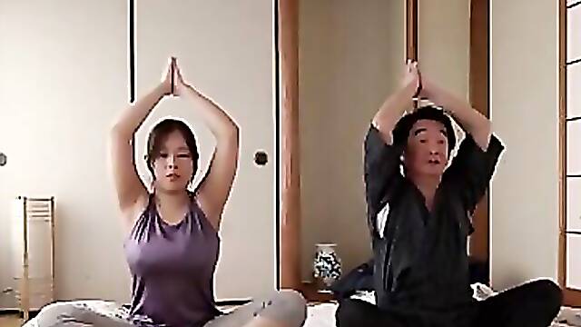 Stepmom with huge tits enjoys hardcore sex with her Japanese stepson