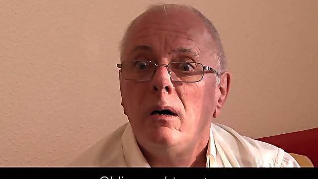 Blonde porn Amber Daikiri fucking grandpa