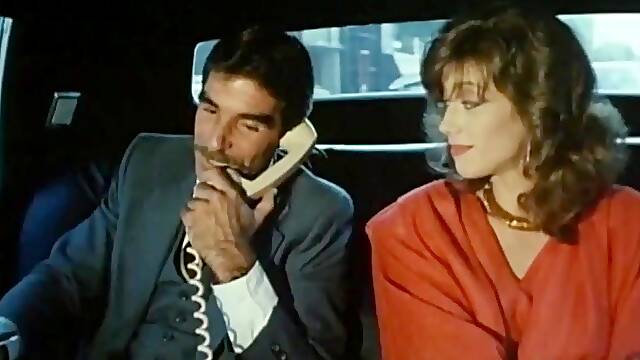 Slutty retro blonde milf loved having classic threesome outdoors