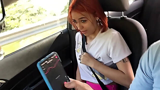 Rich redhead lets me use control of her vibrator