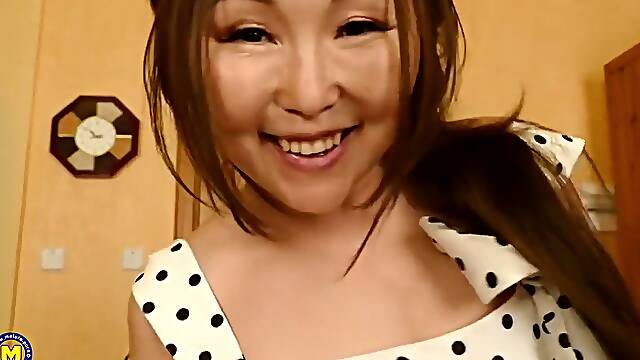 Amazing Asian housewife, Lady Mongolia is fucking one of her husbands friends, just to amuse him