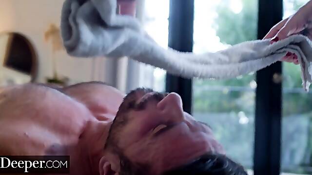 Horny Masseuse Skye Seduces Married Man against his will