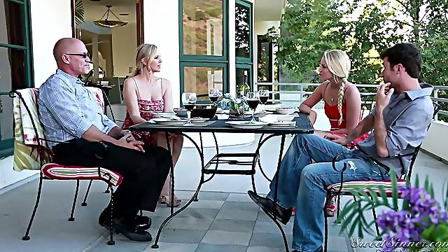 My Girlfriends Mother Julia Ann - busty blonde MILF cheating