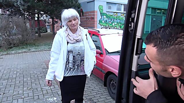 Video of a horny dude fucking naughty mature stranger Monika M