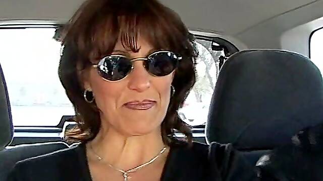 Candy Vegas the slutty MILF gets fucked by two guys