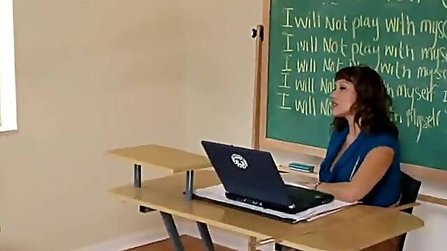 MILF sexually seduces one of her hot young students
