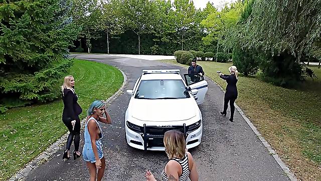 FFM threesome with naughty Tiffany Rousso and Sharon White