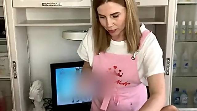 Unfathomable Bikini Waxing, to a Man with a Large Wang, the Client could Barely Stand It.