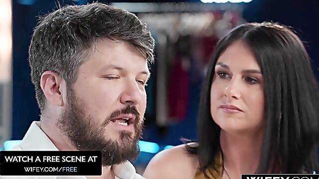 WIFEY Hubby Watches As His Sexually excited Wife Sienna Rae Gets Double Permeated In Front Of Him