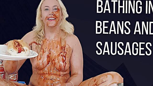 Bathing in baked beans and sausages nude milf pawg michellexm