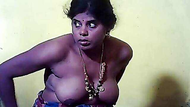 Indian village house wife and Housband hot big boobs showing