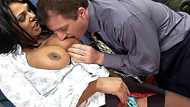 Angry Brown Skin Mature Cougar Female Boss seduce Fat Cock Worker to Cheating Fuck at Office