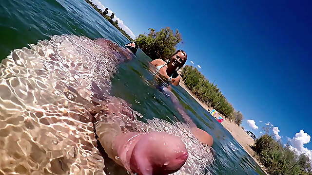 Beach Day Wife Sucks Cock Twice