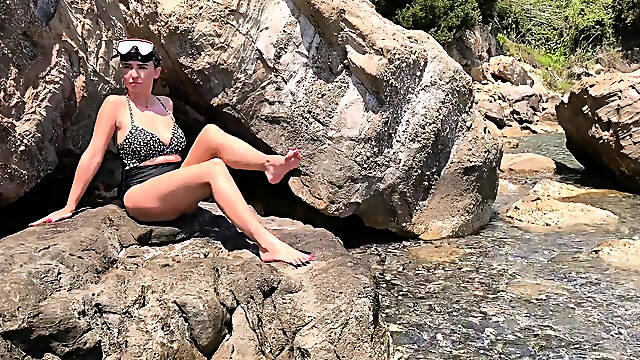Feet Teasing at the Wild Beach