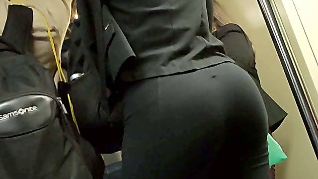 Nice ass in the train