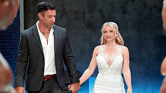 Hot interracial gangbang with stunning bride Danielle Renae