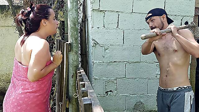 Shower Doesn't Work, Married Woman Asks the Farm's Caretaker for Help Using Just a Towel and Pays...