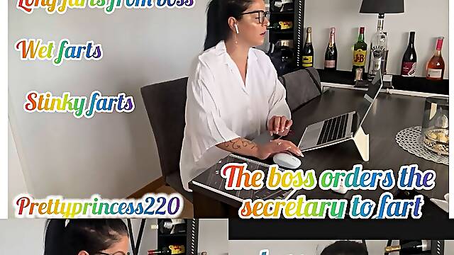 The Boss Orders the Secretary to Fart