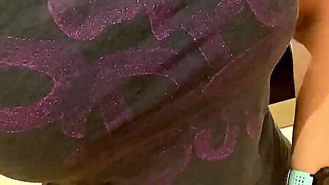 Pee Desperation After a Run, Pissing Into My Thong