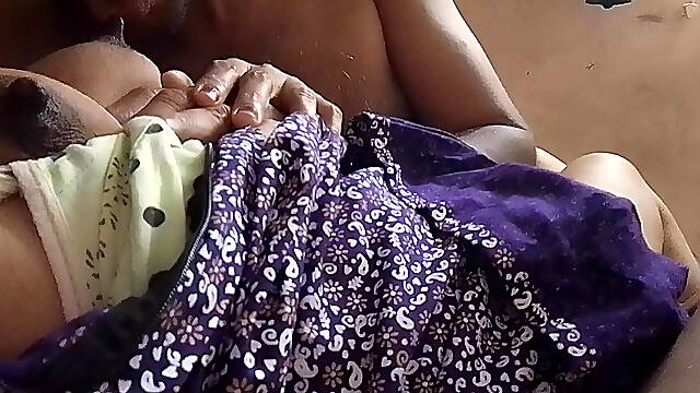 Tamil Village Girl Gets Her Boobs Sucked by Her Husband