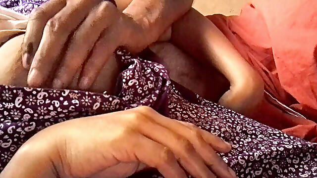 Tamil Housewife's Breasts Are Massaged by Her Husband