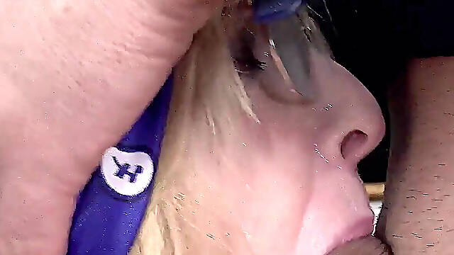 Her First Bukkake Gangbang Experience