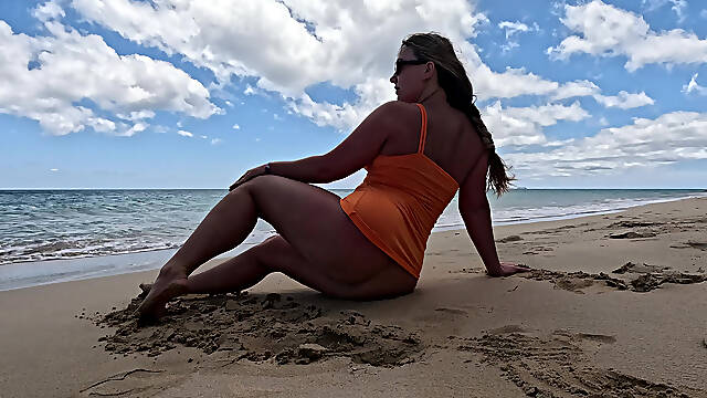 Naked Goddess on the Beach -aTease and Temptation
