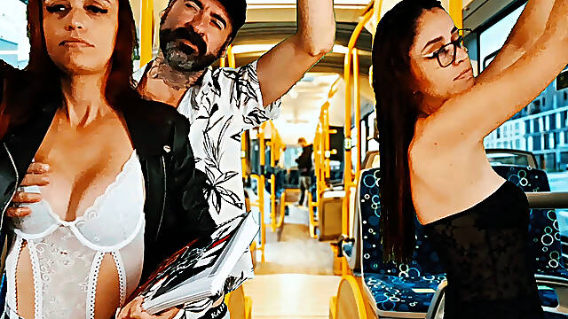 Student Slut Gets a Load of Cum on the Bus!