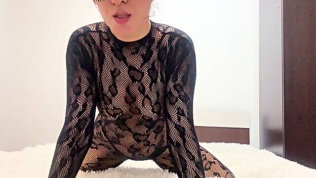 New Bodystockings Excited My Pussy Until I Make a Big Squirt Look at Me Babe