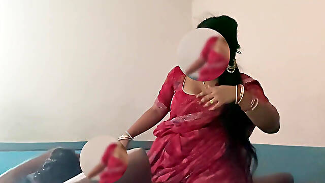 Desi Telugu Wife Present Gift on Husband Birthday Party